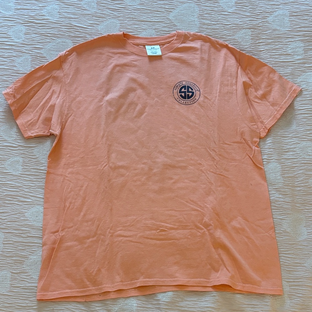 Simply Southern Coral Short Sleeve Tee